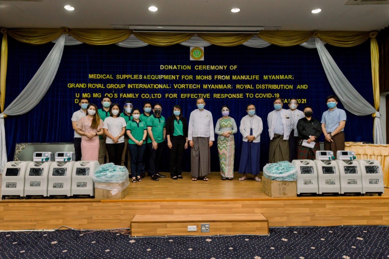 Manulife Myanmar donates for country's COVID-19 response